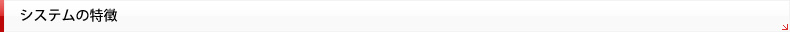 システムの特徴