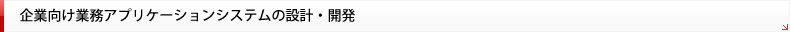 企業向け業務アプリケーションシステム
